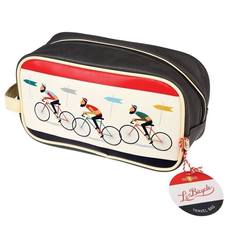 Dotcomgiftshop Torba damska torebka na kosmetyki 'LE rowerowy Bicycle' ze sztucznej skóry 26 x 14 cm (5027455412191)