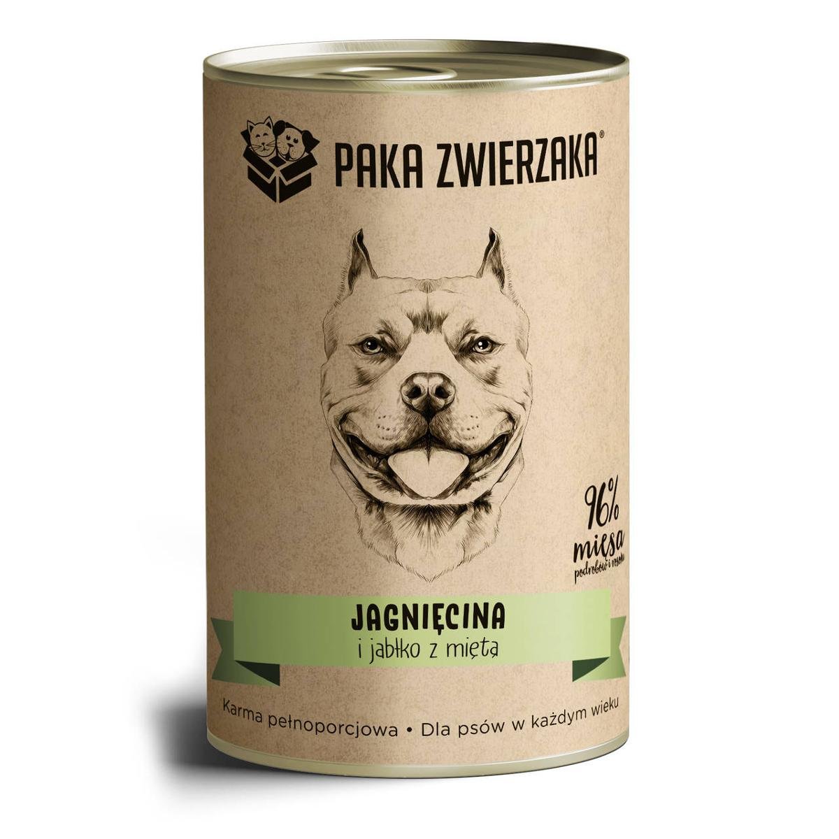 Paka zwierzaka Paka Zwierzaka Jagniecina karma mokra dla psa w każdym wieku 400g