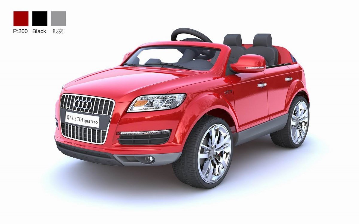 Super-Toys ORYGINALNE AUDI Q7 DWA SILNIKI AMORTYZATORY PILOT LICENCJA LAKIER uniwersalny 299455-uniw