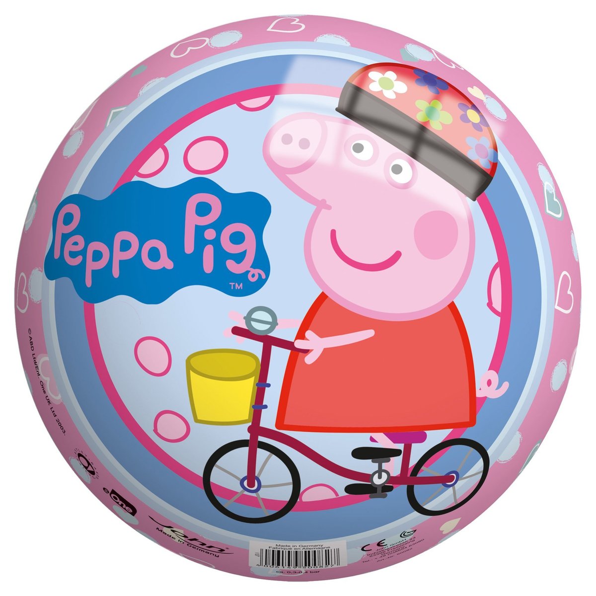 John Piłka perłowa 23 cm Świnka Peppa