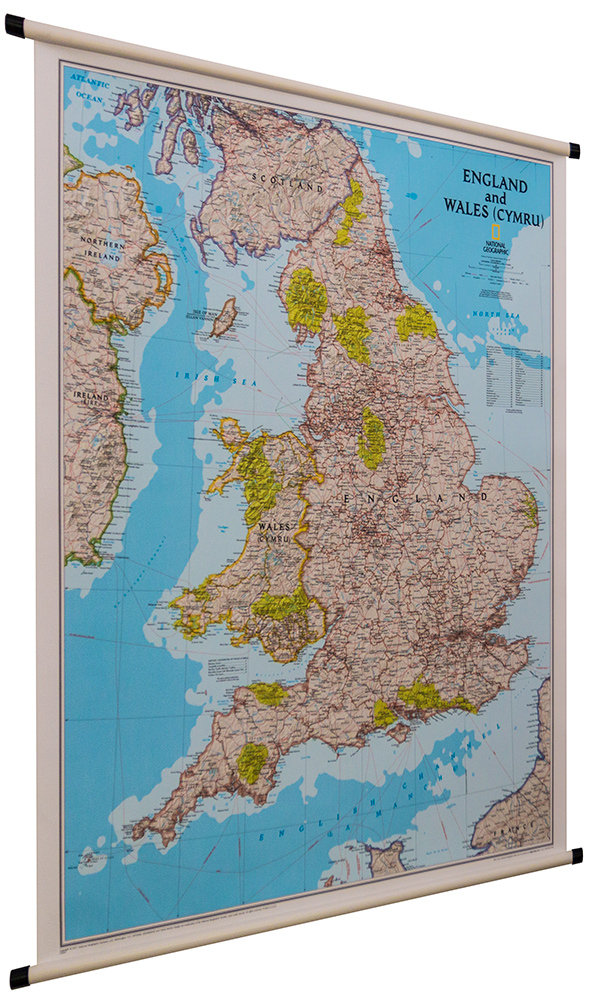 Anglia i Walia Classic mapa ścienna polityczna 1:868 000 National Geographic