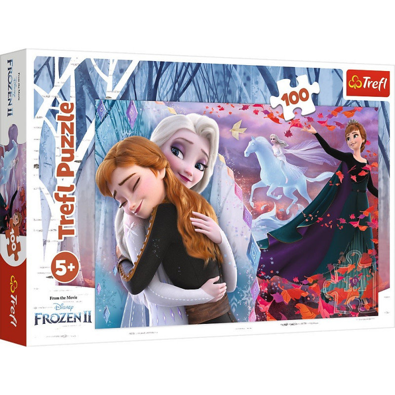 Trefl Puzzle 100 elementów Razem na zawsze Frozen 2 Kraina Lodu