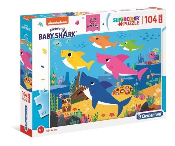 Puzzle 104 Maxi Super Kolor Baby Shark