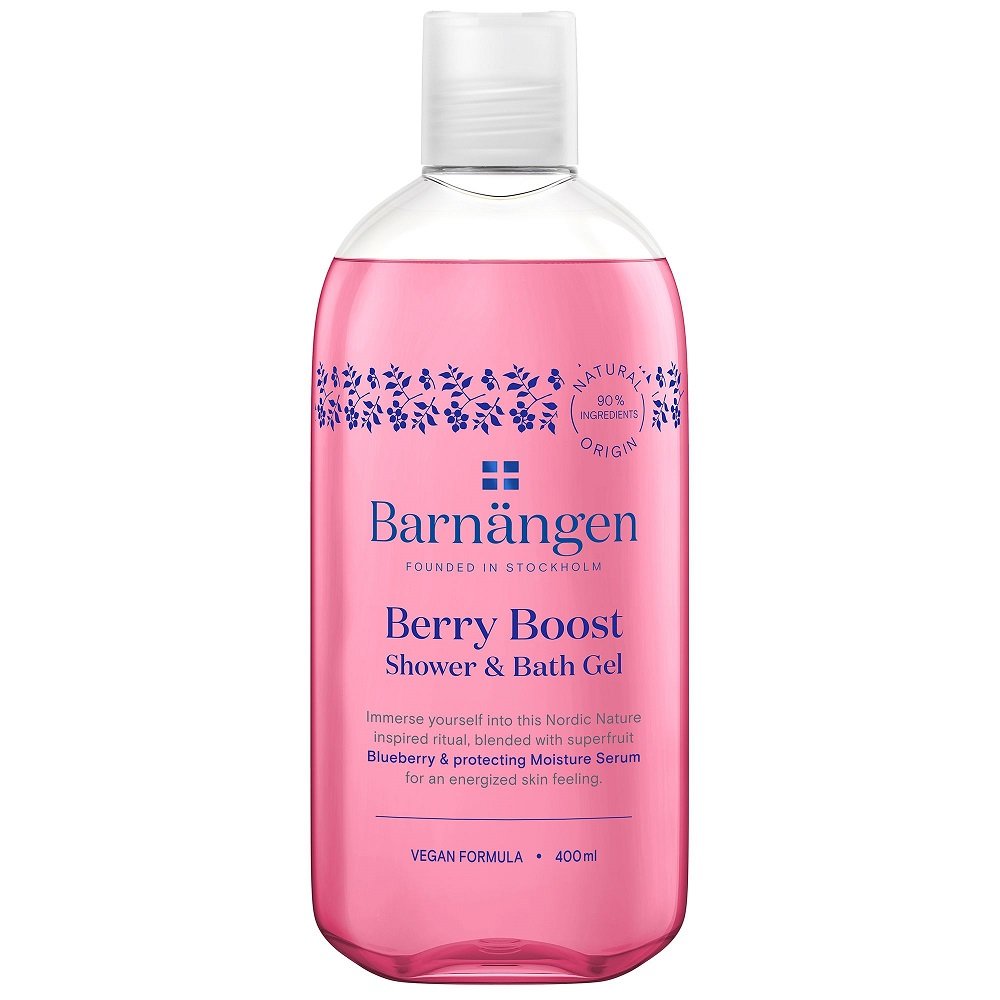 Barnangen Barnangen Berry Boost Shower & Bath Gel Żel do kąpieli i pod prysznic z olejkiem z czarnych jagód 400ml