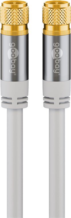 Goobay 70606 kabel koncentryczny 3 m F Biały
