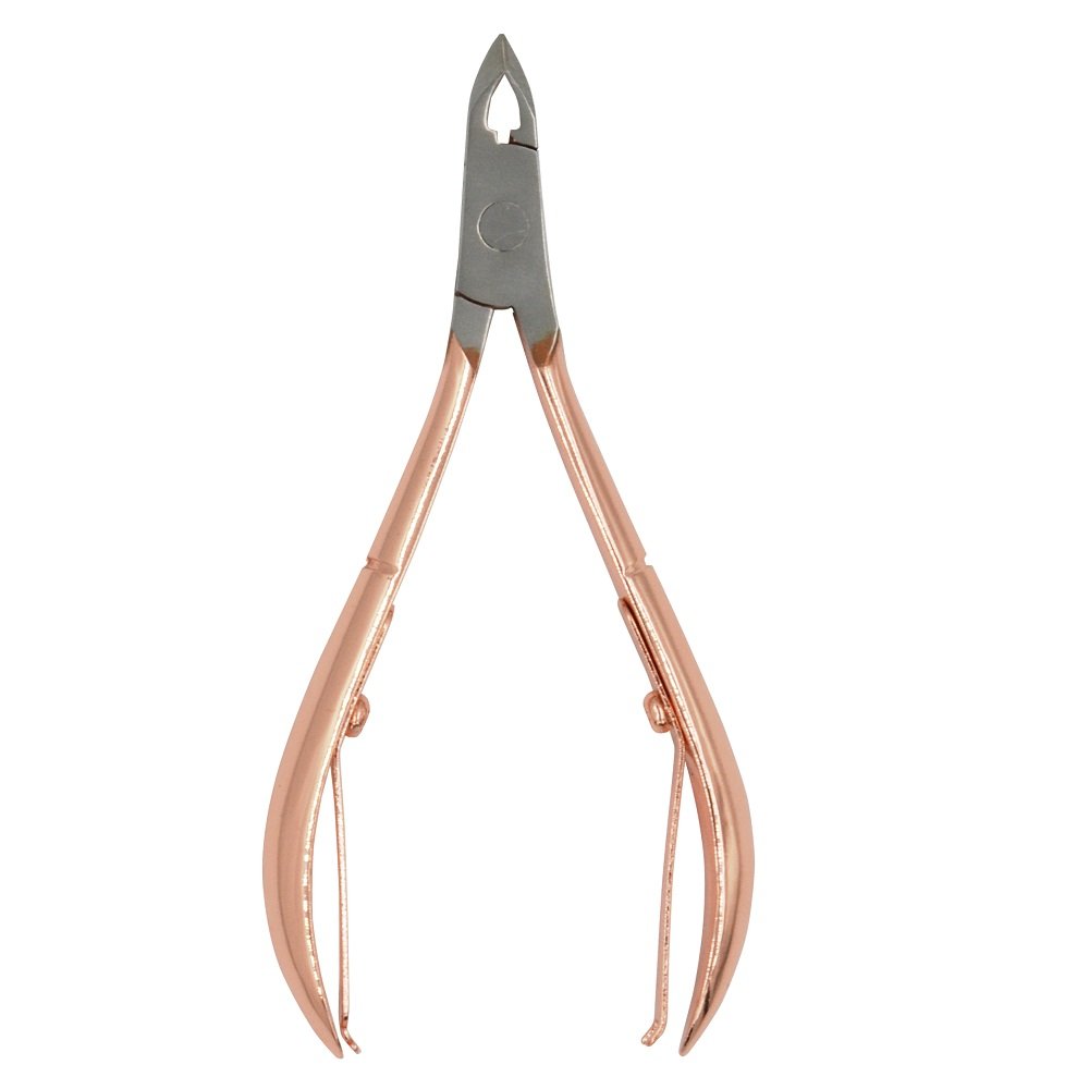 INTER-VION Premium Line - Cuticle Nippers - Cążki do skórek - 5 mm - Rose Gold INTD5RGO