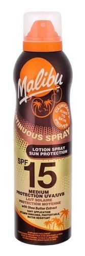 MALIBU Continuous Spray SPF15 preparat do opalania ciała 175 ml dla kobiet