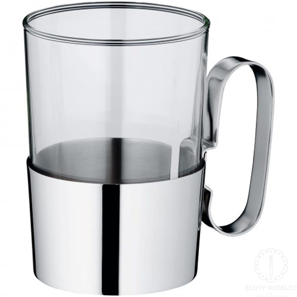 WMF - Pure szklanka do herbaty stal nierdzewna Cromargan 200 ml.