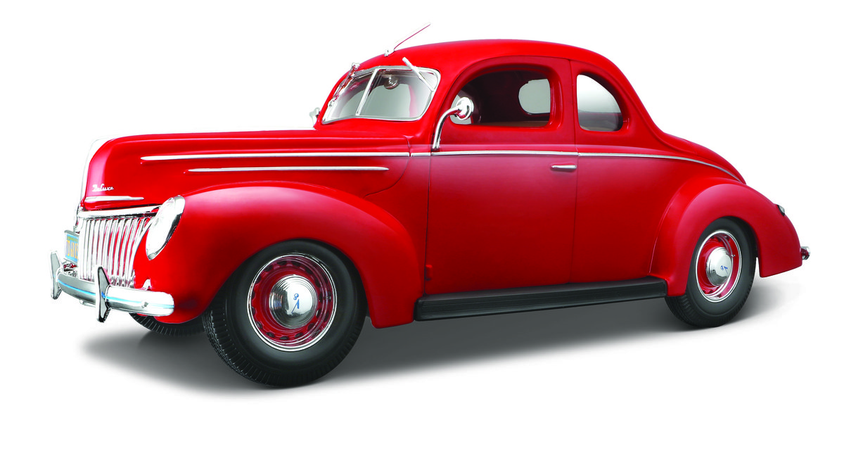 Maisto, model kolekcjonerski Ford Deluxe Coupe 1939 Czerwony 1/18