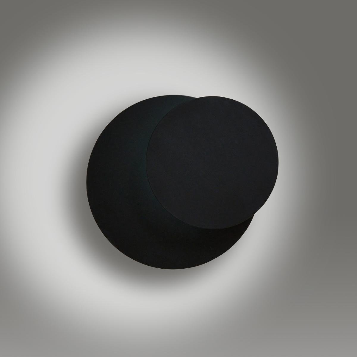 Emibig LIGHTING Kinkiet Circle o okrągłym kształcie, czarny