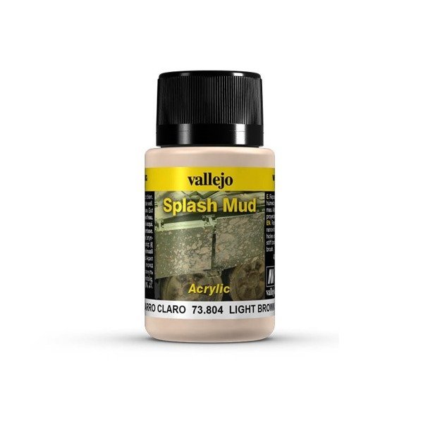 Vallejo Weathering Effects - Light Brown Splash Mud / 40ml 73804