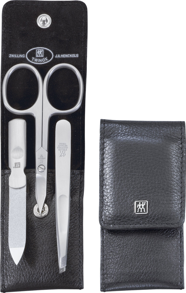 Zwilling J.A.Henckels TWINOXR Zestaw do manicure 3 el. etui skóra licowa noż