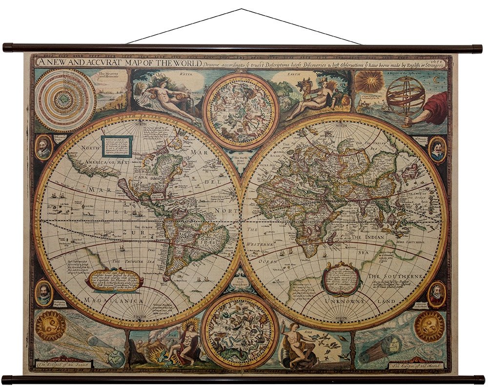 Świat mapa ścienna antyczna Freytag & Berndt Freytag&Berndt