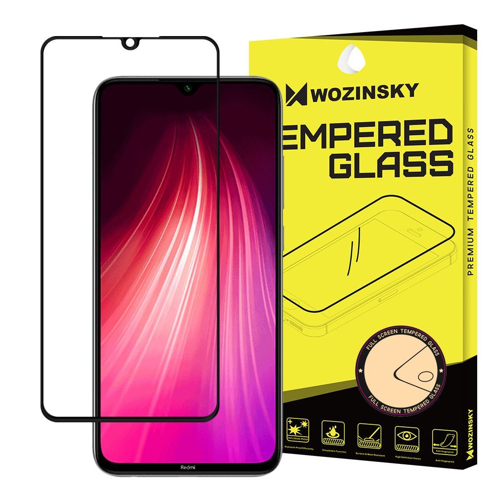 Wozinsky Szkło hartowane FG Redmi Note 8 Czarne glass_20191022165857