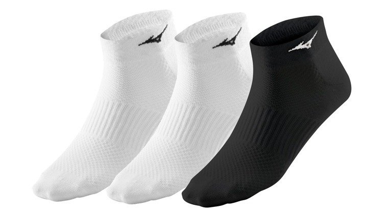 Mizuno, Skarpety do biegania, TRAINING MID - 3 Pack, biały, rozmiar 35/37