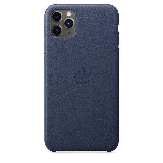 Skórzane etui APPLE do iPhone 11 Pro Max, nocny błękit