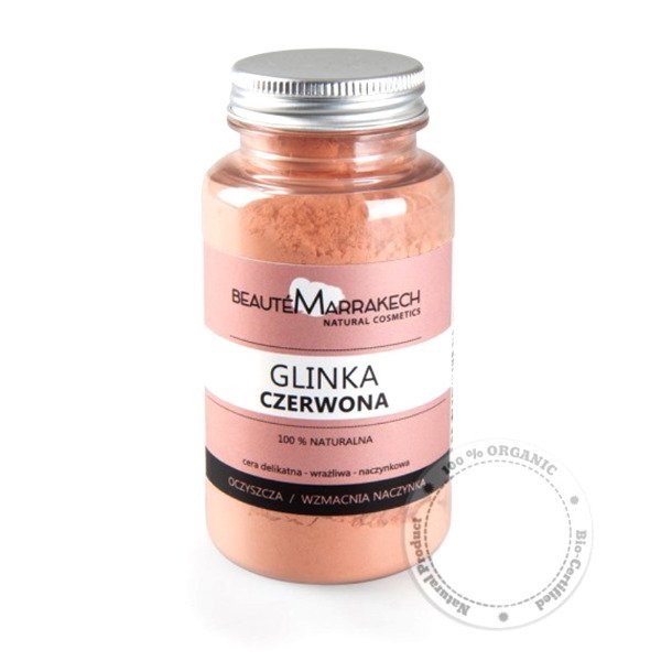 Beaute Marrakech BEAUTY MARRAKECH Glinka Czerwona w Pudrze do Cery Naczynkowej 150ml -