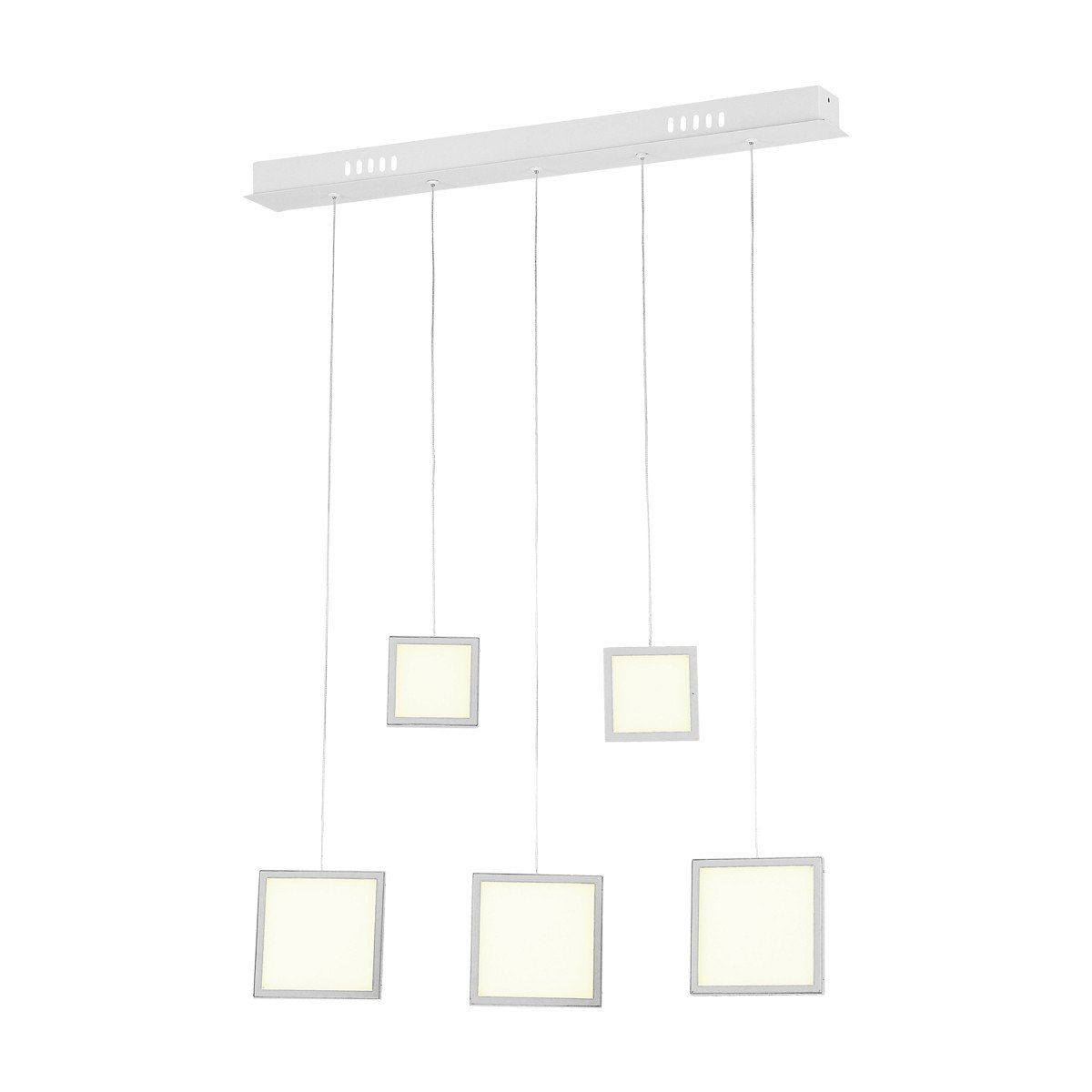 Milagro LAMPA wisząca DIXON 269 kwadratowe OPRAWKI zwieszane LED 33W listwa sufitowa kaskada squares biały 269