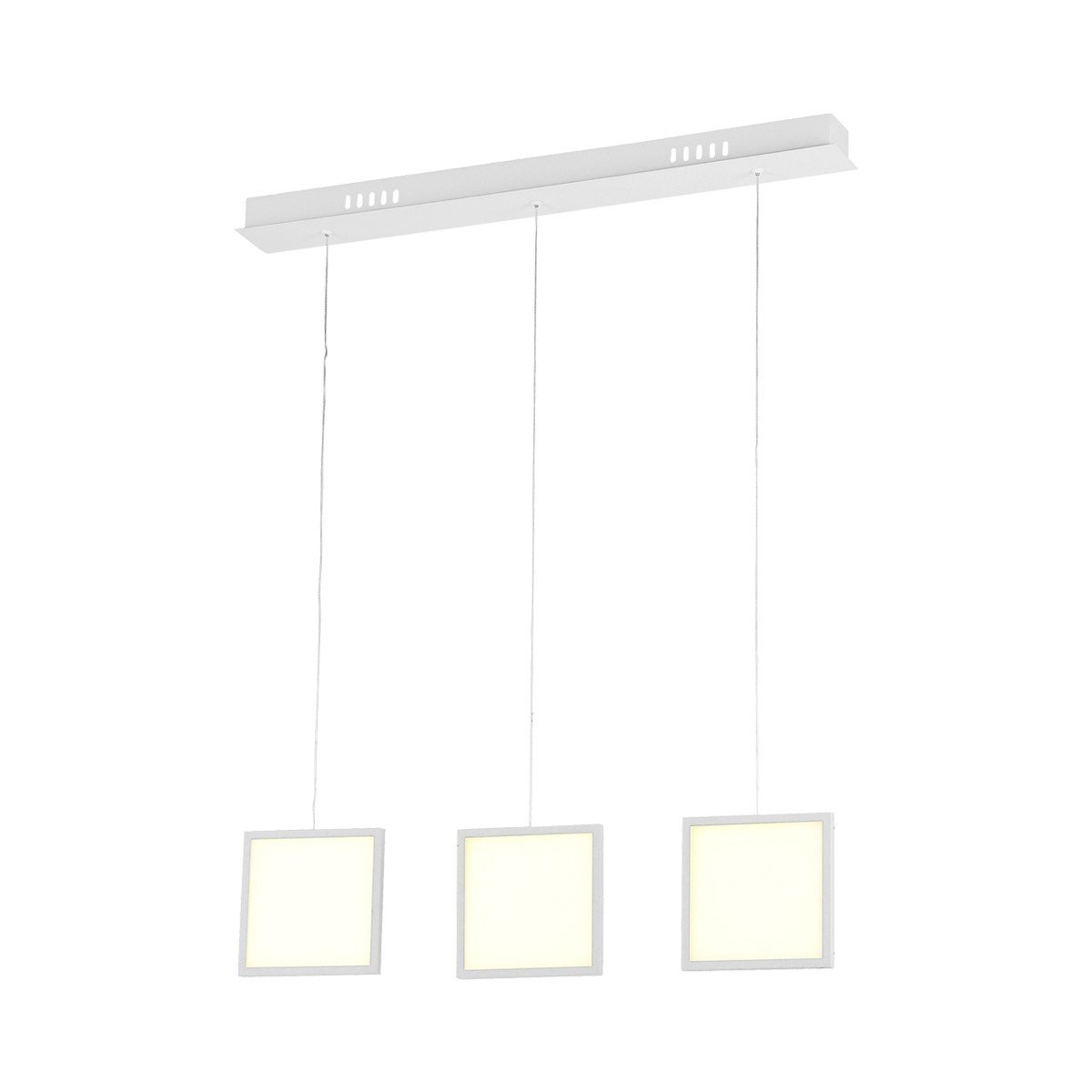 Milagro LAMPA wisząca DIXON 268 kwadratowe OPRAWKI zwieszane LED 21W listwa sufitowa squares biały 268