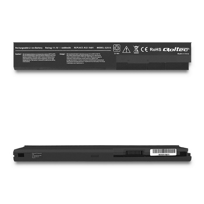 Qoltec Bateria Bateria do laptopa Long Life do Asus X301,X401 4400mAh 11.1V 52513.A31-X401