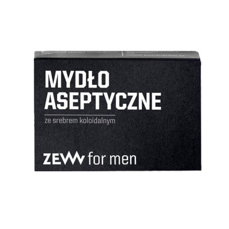 Zew For Men Zew For Men Mydło Aseptyczne Mydło ze srebrem koloidalnym 85 ml