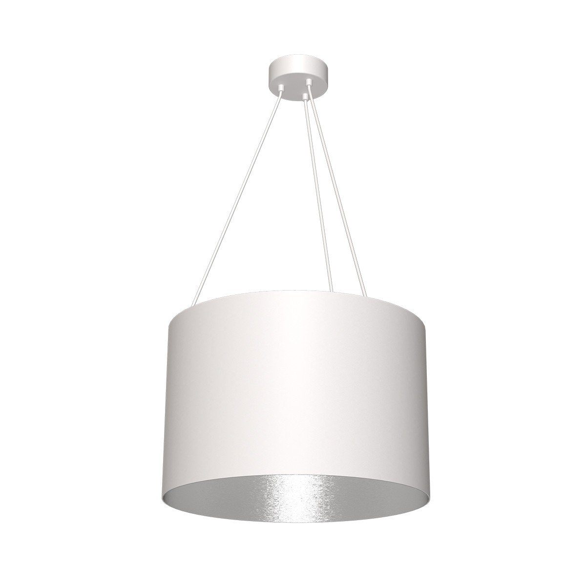 Milagro LAMPA wisząca ROBIN MLP 4481 okrągła OPRAWA zwis biały srebrny MLP 4481