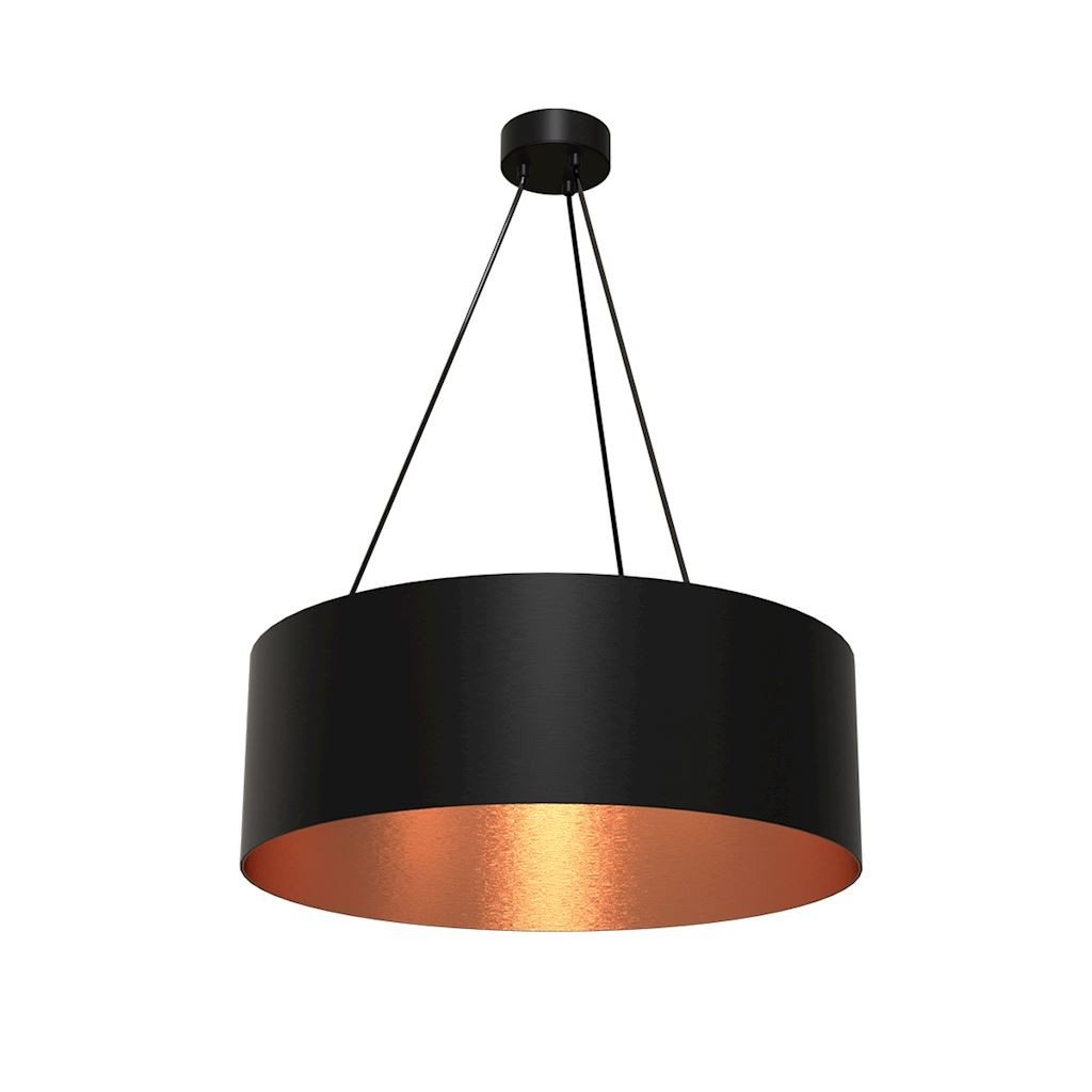 Milagro LAMPA wisząca ROBIN MLP 4484 okrągła OPRAWA zwis czarny miedziany MLP 4484