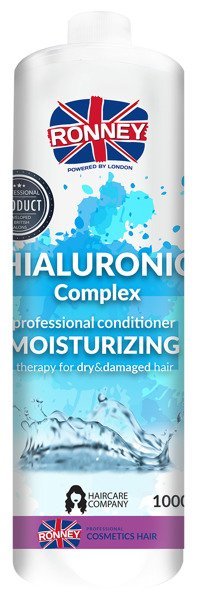 Ronney Ronney Hialuronic Complex Moisturizing Odżywka nawilżająca do włosów suchych i zniszczonych 1000 ml