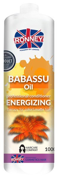 Ronney Ronney Babassu Oil Energizing Odżywka energetyzująca do włosów farbowanych i matowych 1000 ml