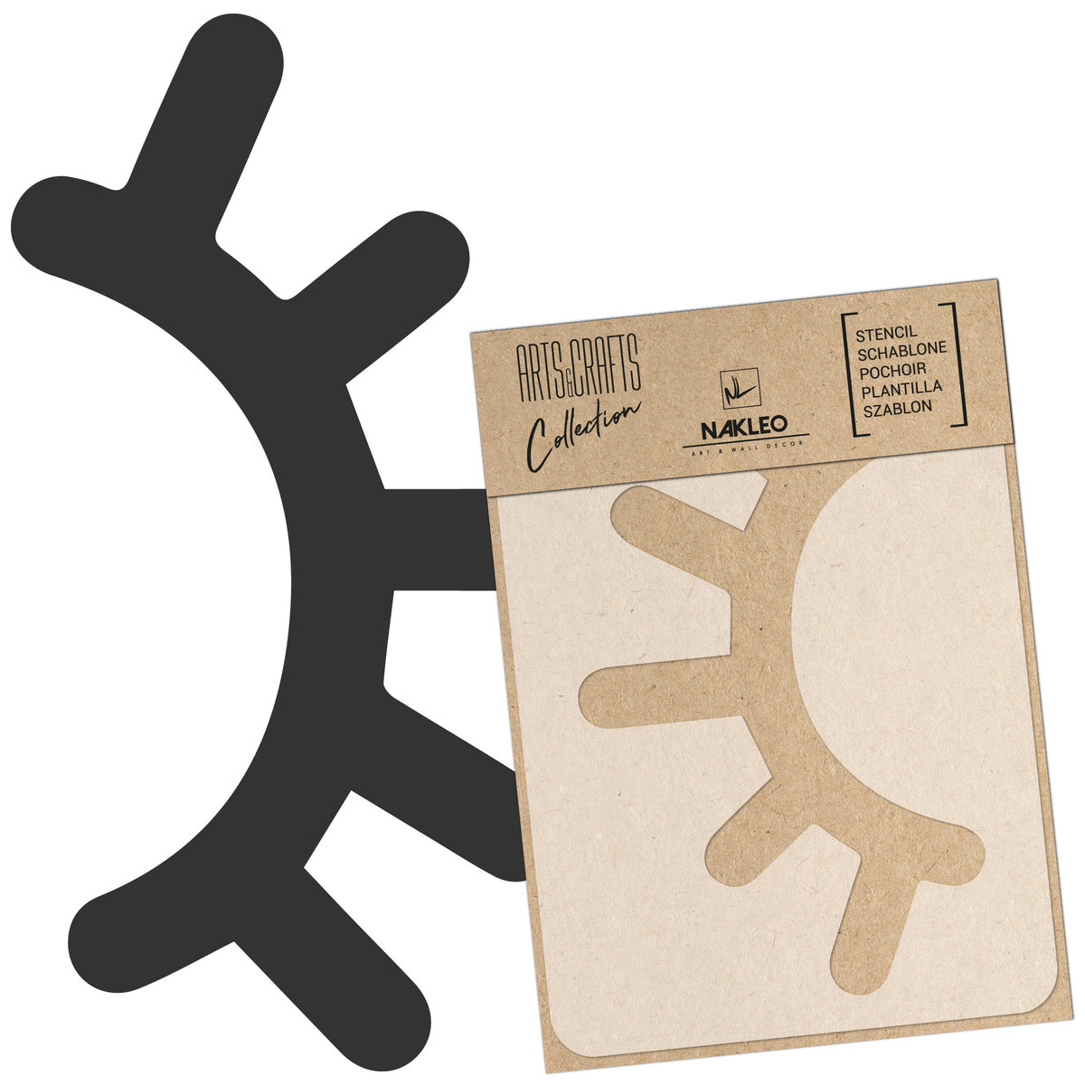 Szablon Wielokronty Gwiazdki Sleepy Eyes Eye / A3