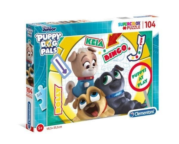 Clementoni Puzzle 104 Super Kolor Puppy Dog Pals