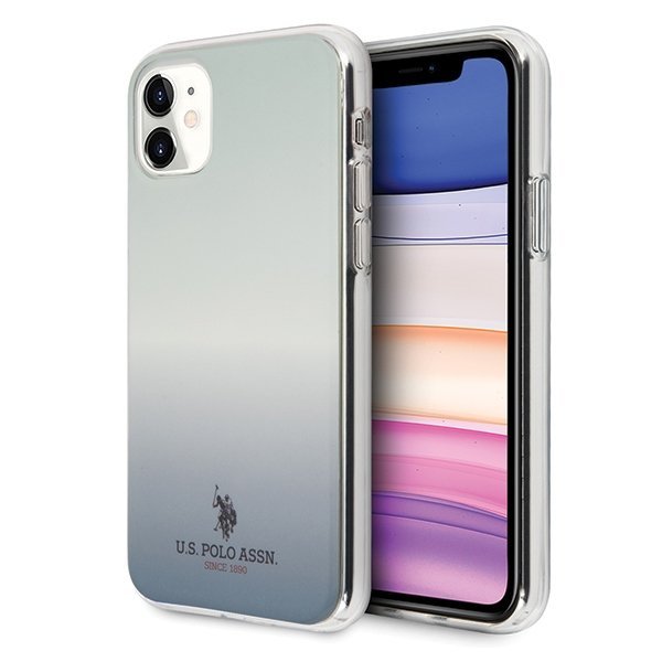U.S. Polo Assn. Gradient Pattern Collection etui na iPhone 11 niebieskie USP000026