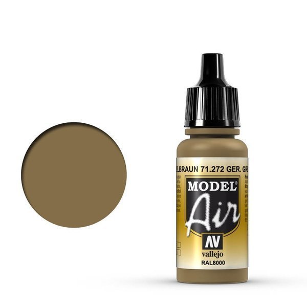Vallejo Farba akrylowa Model Air - German Green Brown RAL8000 / 17ml Vallejo 71272