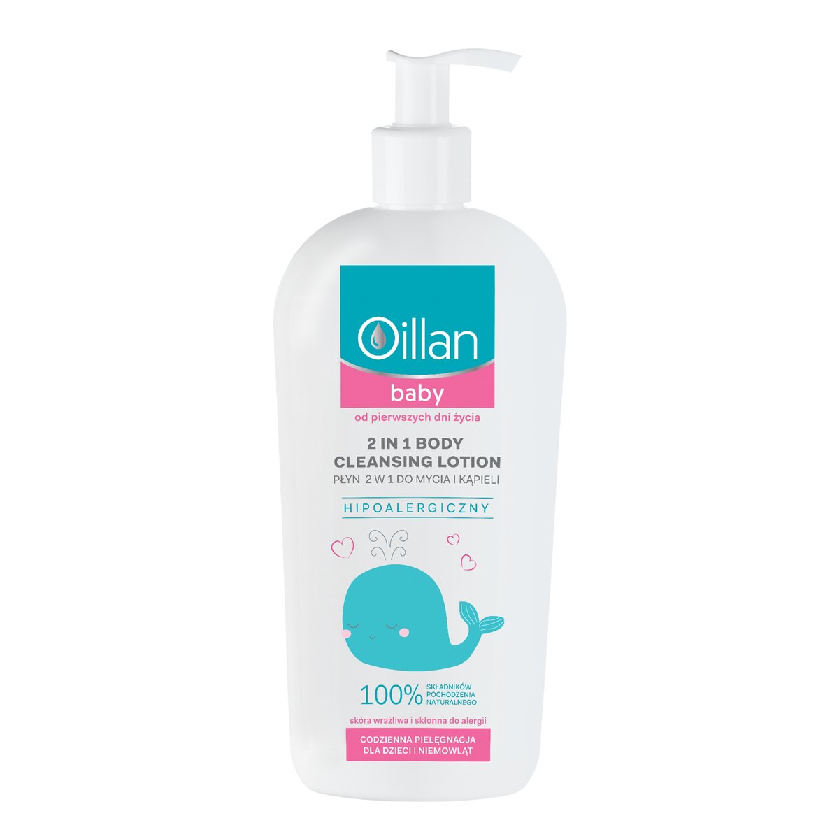 Oceanic S.A. OILLAN Baby płyn do kąpieli do mycia i kąpieli 2w1 od urodzenia 750ml