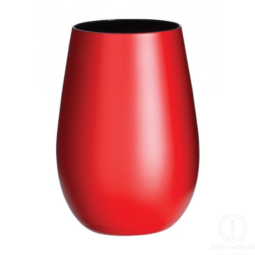 Stolzle Lausitz Olympic czerwone szklanki do drinków, wody, napojów, 465 ml. 6 szt.