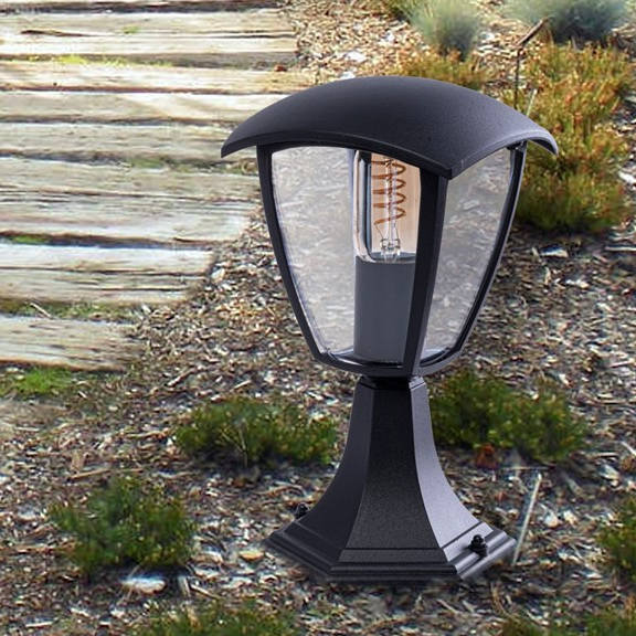 Eko-Light Lampa ogrodowa stojąca FOX BLACK 1xE27 Mała EKO3551
