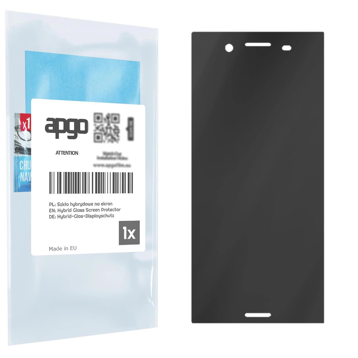 Filtr prywatyzujący Privacy 7H do Sony Xperia XZ Premium - apgo Flexible Glass niepękający