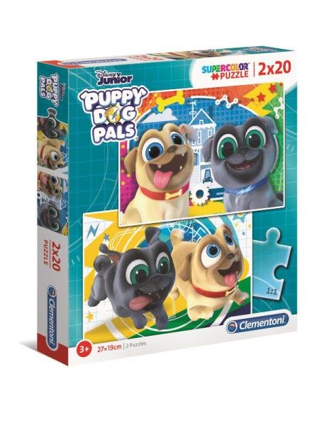 Clementoni Puzzle 2x20 Super Kolor Puppy Dog Pals