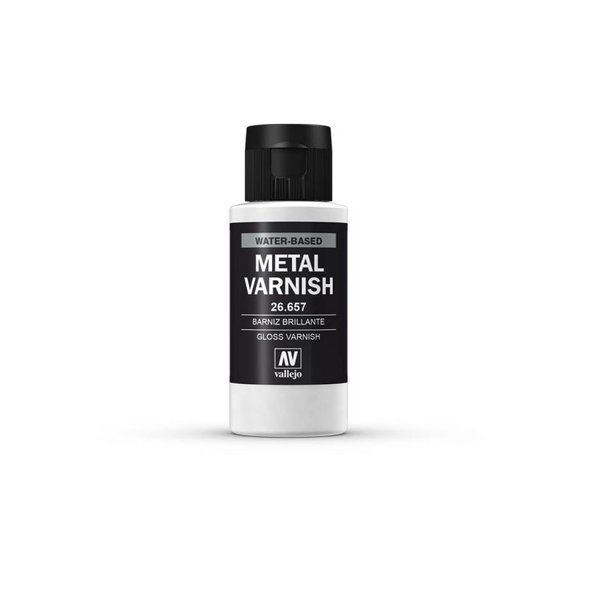 Vallejo Metal Varnish 60 ml. Gloss, lakier metaliczny, błyszczący Vallejo 26657