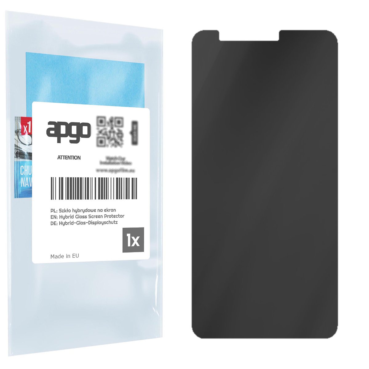 Filtr prywatyzujący Privacy 7H do Asus Zenfone 3 Zoom ZE553KL Zoom S - apgo Flexible Glass niepękający