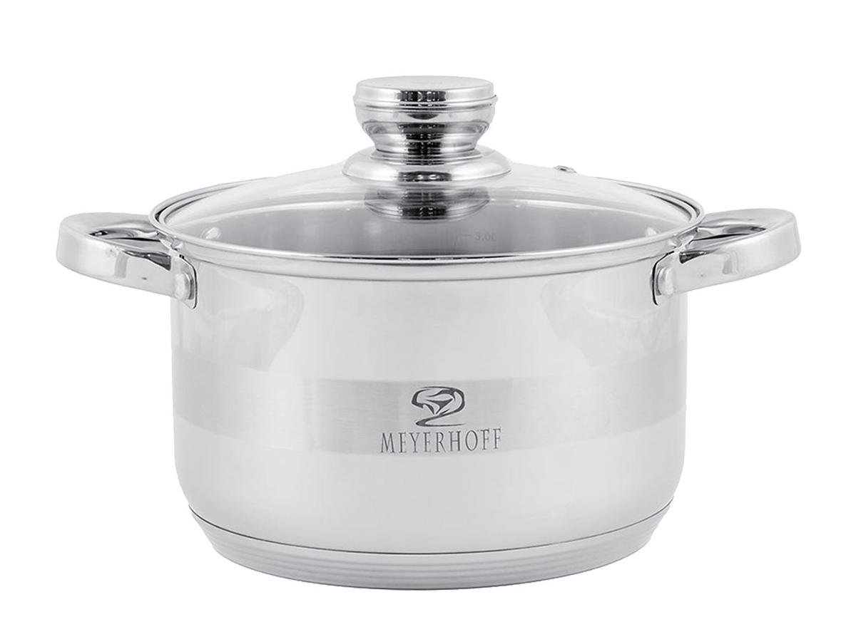 Garnek nierdzewny z miarką TRAGAR, 22 cm