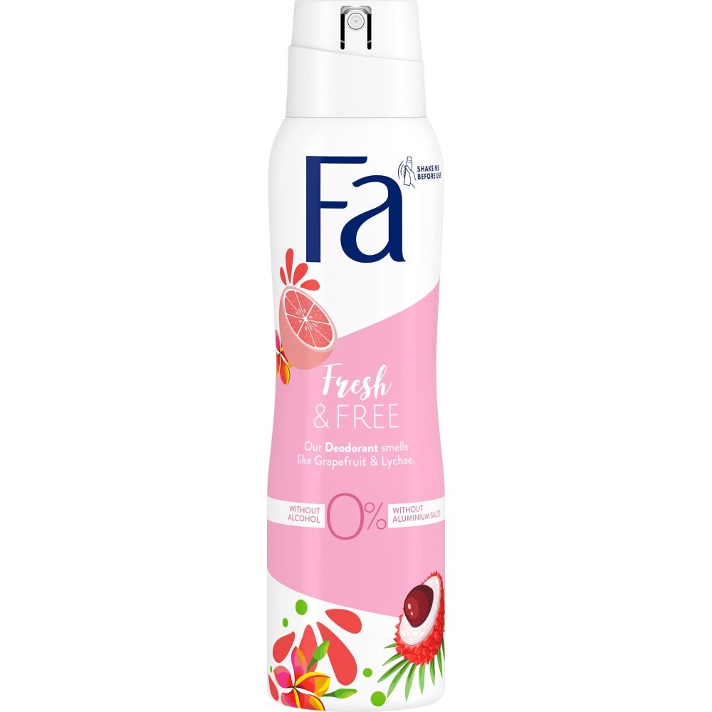 Fa Fresh & Free 48H Dezodorant spray Grapefruit & Lychee 150ml