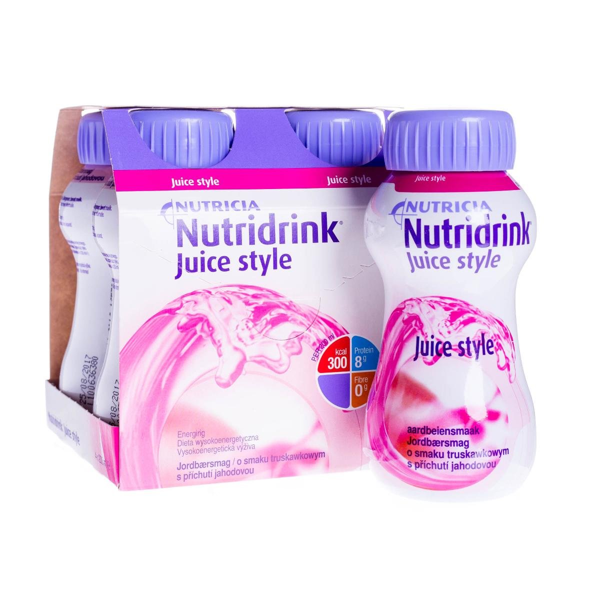 Nutridrink Juice Style truskawka, 4 x 200ml KRÓTKA DATA 25.01.2023 - >>> DARMOWA od 99zł 