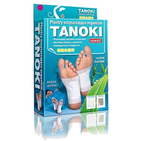 AURA HERBALS  Plastry Oczyszczające Tanoki Detox Foot Pads 10Szt/Opak