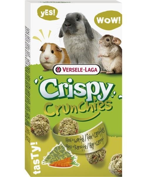 Versele-Laga Crispy Crunchies Hay 75 g chrupiący przysmak z siankiem dla królików i świnek morkich 75g