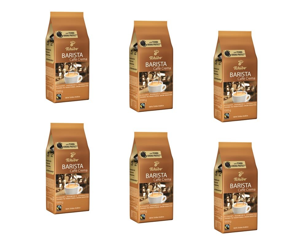 Tchibo, kawa ziarnista Barista Caffe Crema, 6 x 1kg
