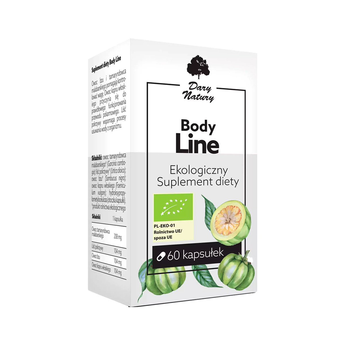 DARY NATURY Body Line 60kaps. Ekologiczny Suplement diety DARY NATURY 21DARBODYL