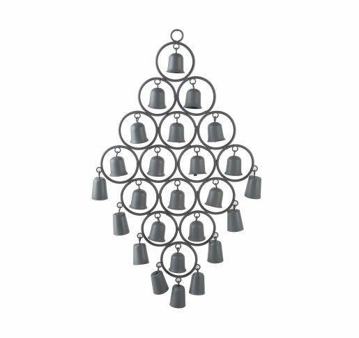 Dzwonki wiatrowe patynowane wys. 43 cm