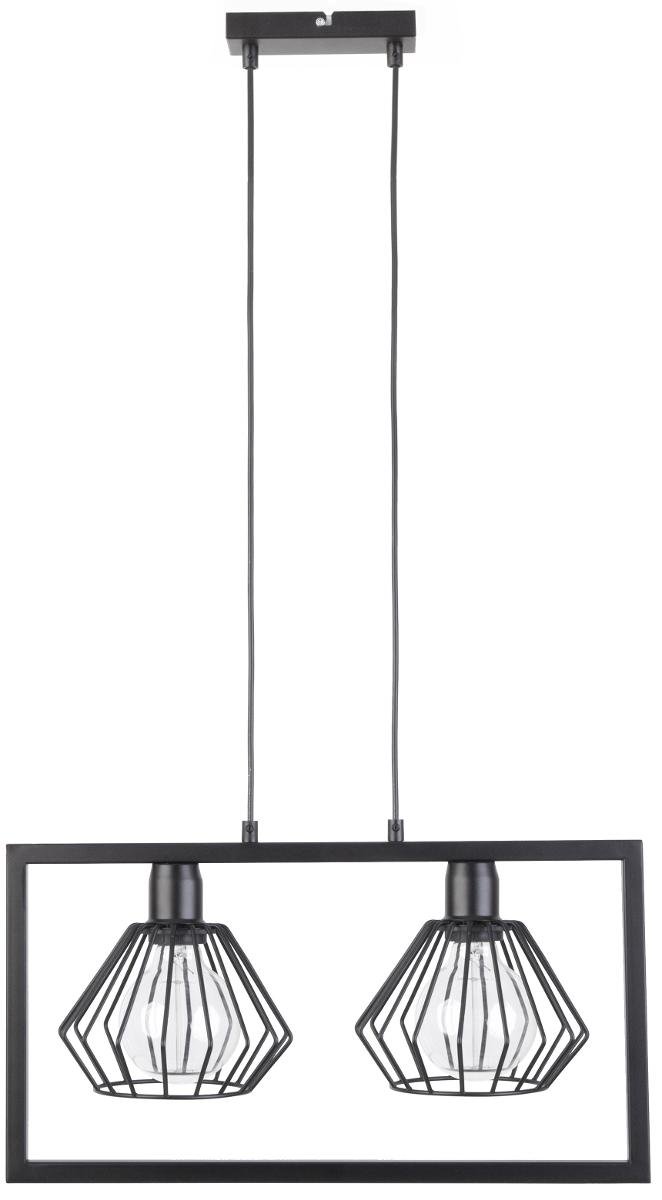 Sigma Saga lampa wisząca 2-punktowa czarna 31616 31616