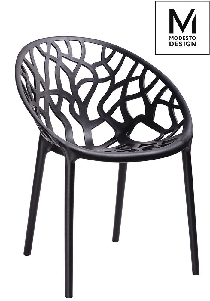 Modesto Design MODESTO krzesło KORAL czarne - polipropylen C1024.BLACK [10243411]